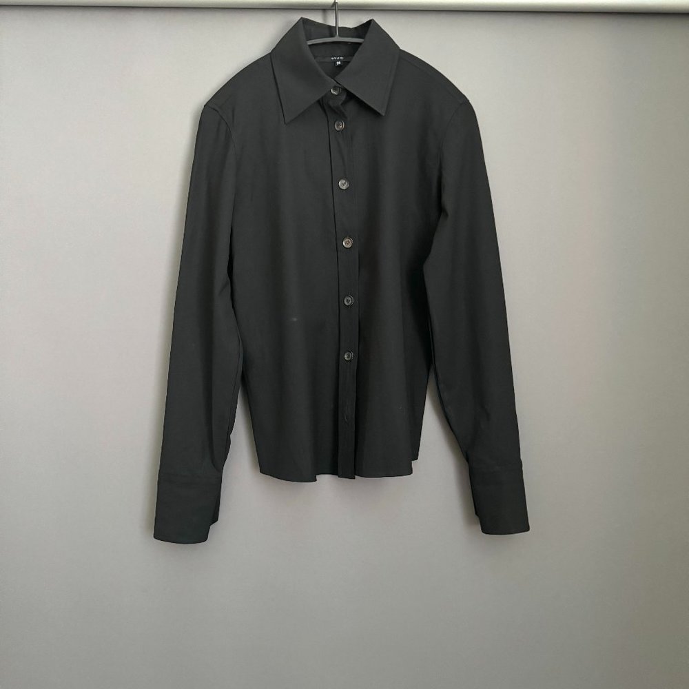 Gucci Women Black 10% Cashmere Blouse (Size 38)